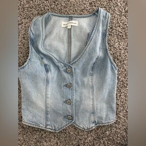 Denim Forum Buttoned Vest